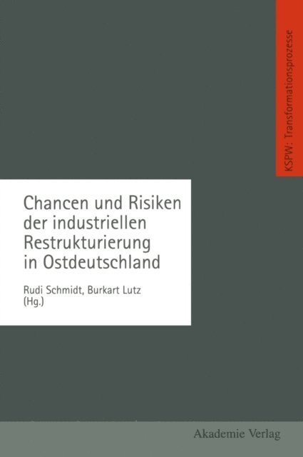 Burkart Lutz, Rudi Schmidt - Chancen und Risiken der industriellen Restrukturierung in Ostdeutschland, E-bok