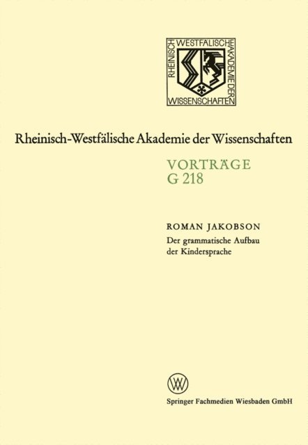 Roman Jakobson - Der grammatische Aufbau der Kindersprache, E-bok
