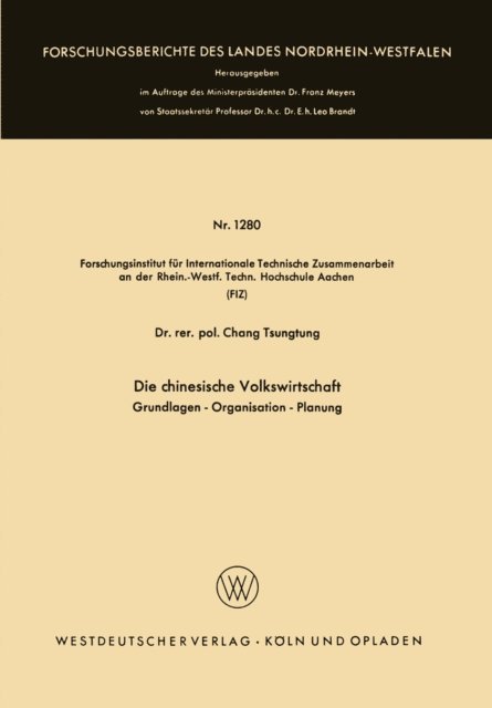 Tsung-Tung Chang - Die chinesische Volkswirtschaft, E-bok