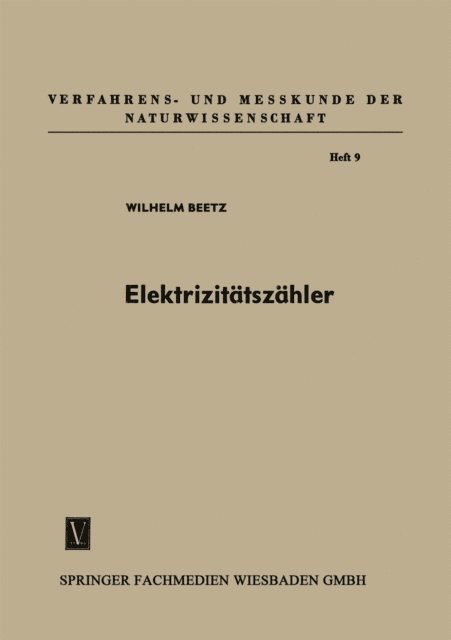 Wilhelm Beetz - Elektrizitätszähler, E-bok