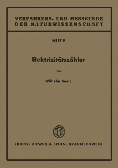 Wilhelm Beetz - Elektrizitätszähler, E-bok