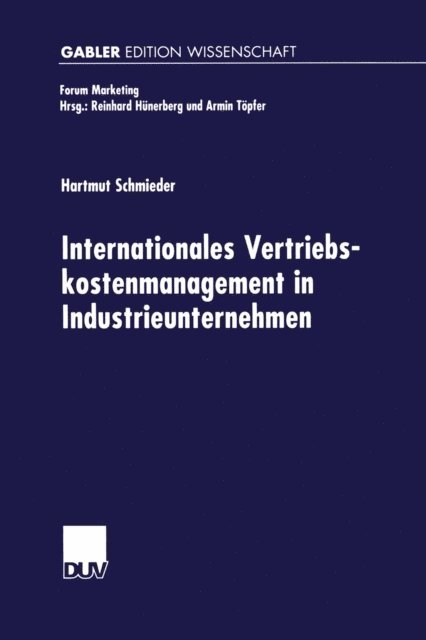 Hartmut Schmieder - Internationales Vertriebskostenmanagement in Industrieunternehmen, E-bok