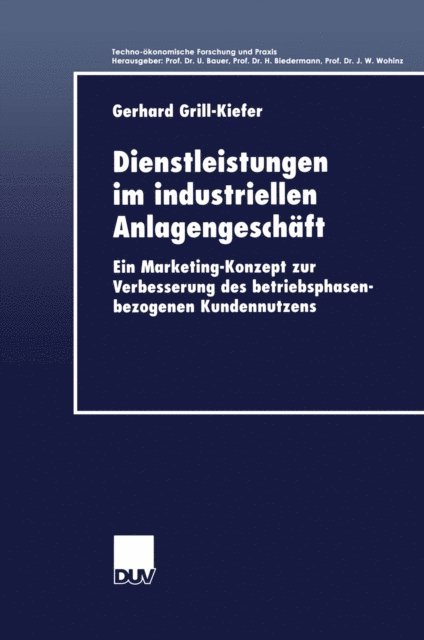 Gerhard Grill-Kiefer - Dienstleistungen im industriellen Anlagengeschäft, E-bok