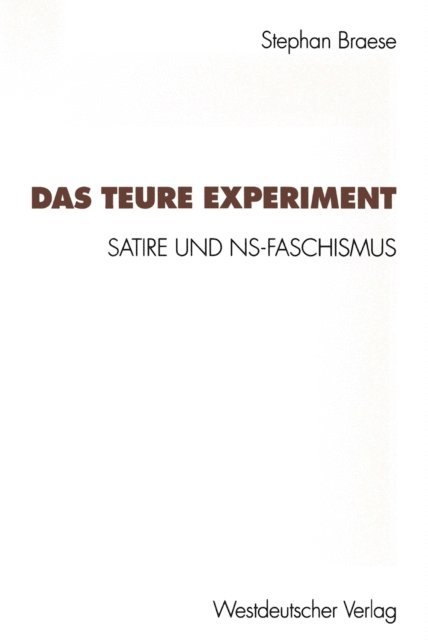 Stephan Braese - Das teure Experiment, E-bok