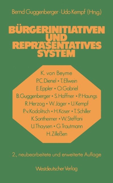 Udo Kempf - Bürgerinitiativen und repräsentatives System, E-bok