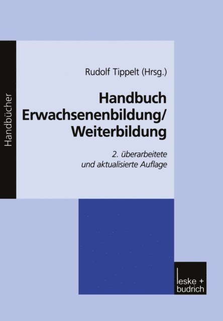 Rudolf Tippelt - Handbuch Erwachsenenbildung/Weiterbildung, E-bok
