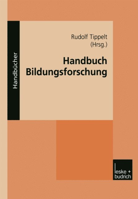 Rudolf Tippelt - Handbuch Bildungsforschung, E-bok