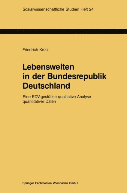 Friedrich Krotz - Lebenswelten in der Bundesrepublik Deutschland, E-bok