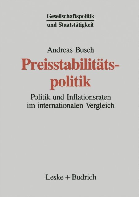 Andreas Busch - Preisstabilitätspolitik, E-bok