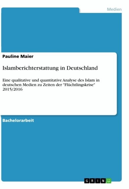 Pauline Maier - Islamberichterstattung in Deutschland, E-bok