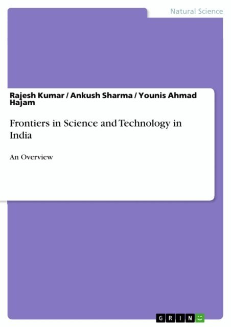 Younis Ahmad Hajam, Ankush Sharma, Rajesh Kumar - Frontiers in Science and Technology in India, E-bok