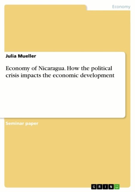 Julia Mueller - Economy of Nicaragua. How the political crisis impacts the economic development, E-bok