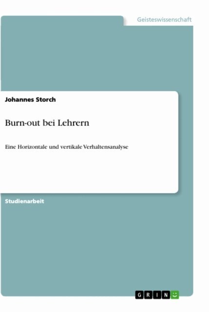Johannes Storch - Burn-out bei Lehrern, E-bok