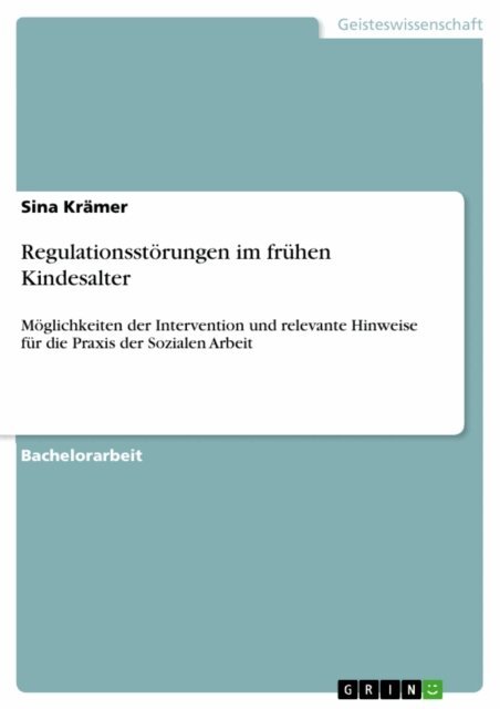 Sina Kramer - Regulationsstörungen im frühen Kindesalter, E-bok. Tillgänglighet: Lägg i varukorg