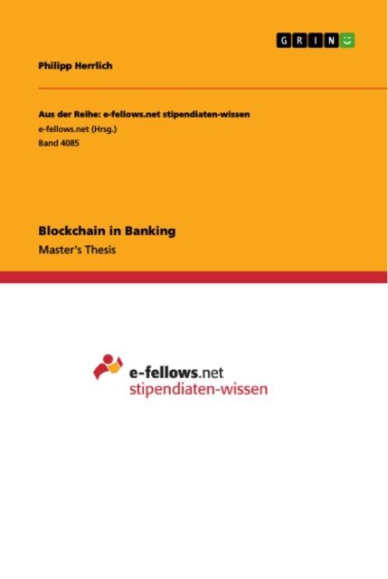 Philipp Herrlich - Blockchain in Banking, E-bok