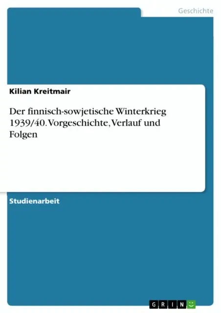 Kilian Kreitmair - Der finnisch-sowjetische Winterkrieg 1939/40. Vorgeschichte, Verlauf und Folgen, E-bok. Tillgänglighet: Lägg i varukorg