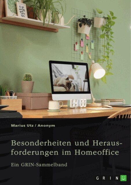 Marius Utz, GRIN (Hrsg.) Verlag - Besonderheiten und Herausforderungen im Homeoffice. Untersuchungen aus arbeitsrechtlicher und gesundheitlicher Sicht, E-bok