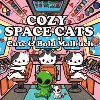 Kenya Kooper - Katzen Malbuch - Cozy Malbuch - Space Cats: Katzen im Weltraum Cute & Chill Süßes Malbuch, Häftad