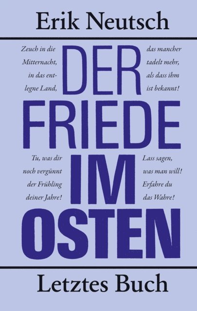 Erik Neutsch - Der Friede im Osten, E-bok. Tillgänglighet: Lägg i varukorg