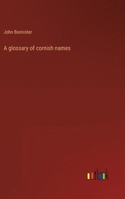 John Bannister - glossary of cornish names, Inbunden. Tillgänglighet: Lägg i varukorg