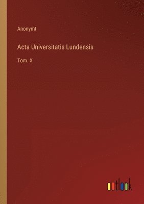 Anonymt - Acta Universitatis Lundensis, Häftad