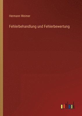 Hermann Weimer - Fehlerbehandlung und Fehlerbewertung, Häftad