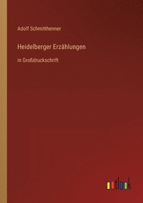 Adolf Schmitthenner - Heidelberger Erzählungen, Häftad