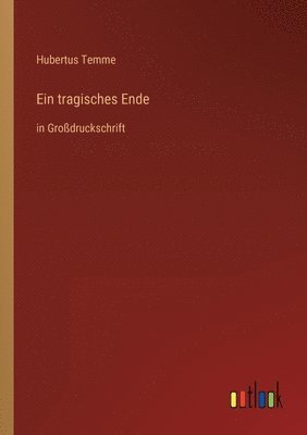 Hubertus Temme - tragisches Ende, Häftad