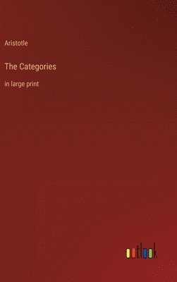 Aristotle - Categories, Inbunden