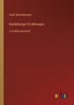 Adolf Schmitthenner - Heidelberger Erzählungen, Häftad