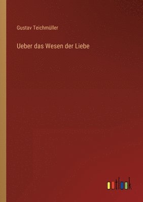 Gustav Teichmüller - Ueber das Wesen der Liebe, Häftad