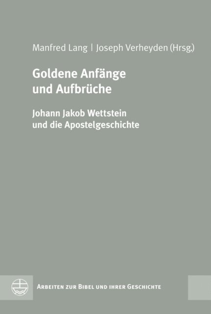 Joseph Verheyden, Manfred Lang - Goldene Anfänge und Aufbrüche, E-bok
