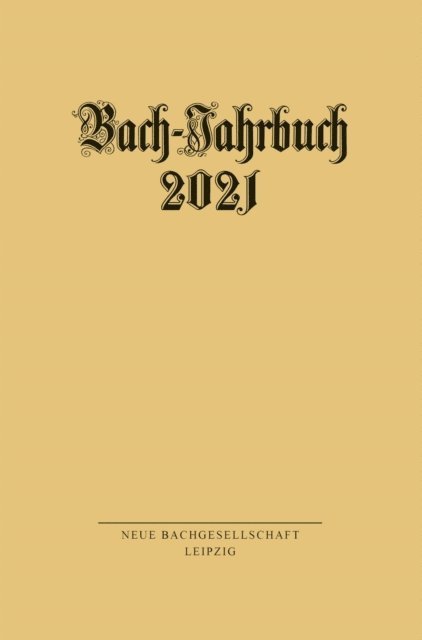 Peter Wollny - Bach-Jahrbuch 2021, E-bok