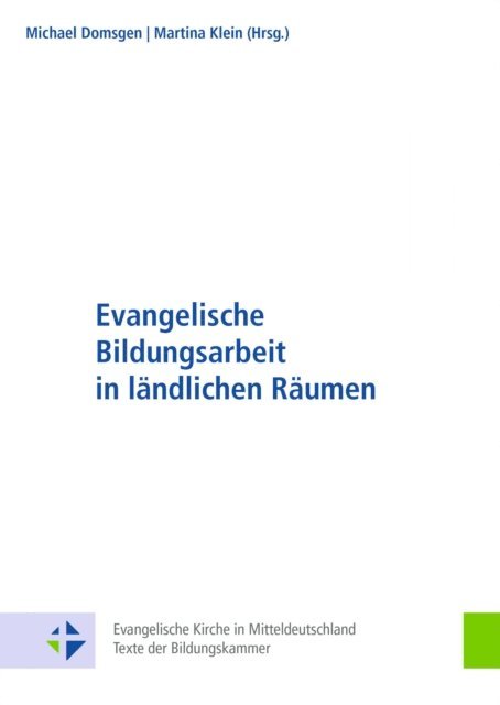 Martina Klein, Michael Domsgen - Evangelische Bildungsarbeit in ländlichen Räumen, E-bok