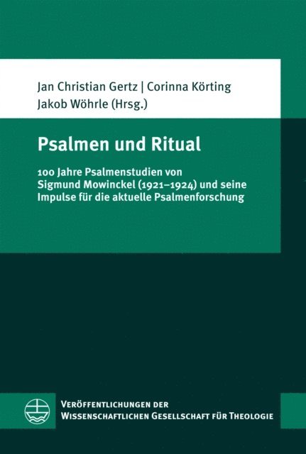 Jakob Wohrle, Corinna Korting, Jan Christian Gertz - Psalmen und Ritual, E-bok