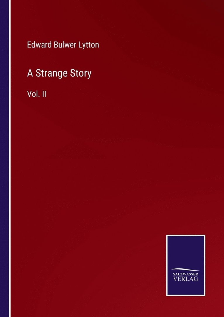 Edward Bulwer Lytton - Strange Story, Häftad