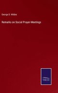 Remarks on Social Prayer-Meetings