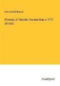 OEfversigt af Finlands litteratur ifran ar 1771 till 1863