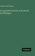 gesetzliche Eintritt in die Rechte des Gl�ubigers