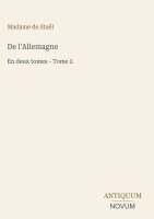 Madame de Staël - De l'Allemagne, Inbunden