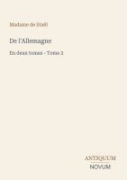 Madame de Staël - De l'Allemagne, Häftad