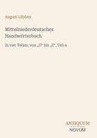 August Lübben - Mittelniederdeutsches Handwörterbuch, Inbunden