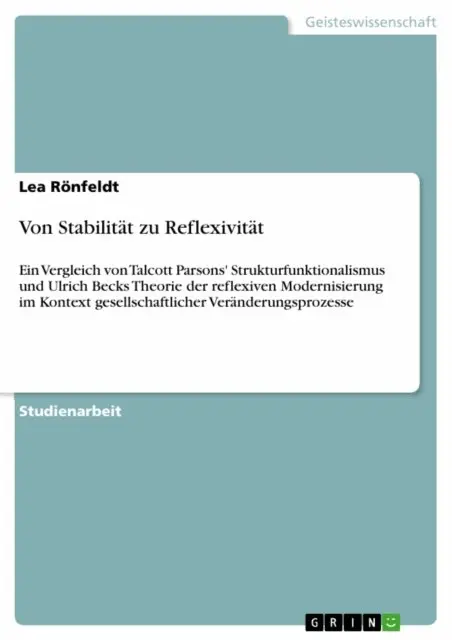 Lea Ronfeldt - Von Stabilität zu Reflexivität, E-bok. Tillgänglighet: Lägg i varukorg