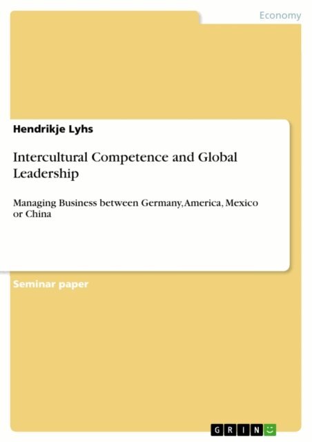Hendrikje Lyhs - Intercultural Competence and Global Leadership, E-bok. Tillgänglighet: Lägg i varukorg