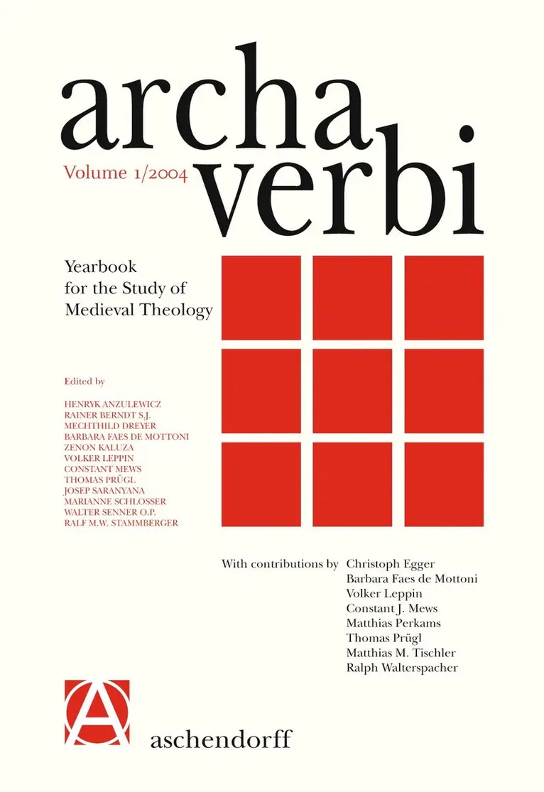 Internationalen Gesellschaft für Theologische Mediävistik - Archa Verbi 1/2004, Inbunden. Tillgänglighet: Lägg i varukorg
