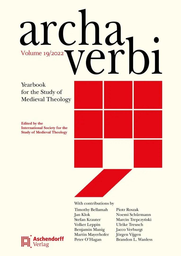 Internationalen Gesellschaft für Theologische Mediävistik - Archa Verbi 19/2022, Inbunden. Tillgänglighet: Lägg i varukorg