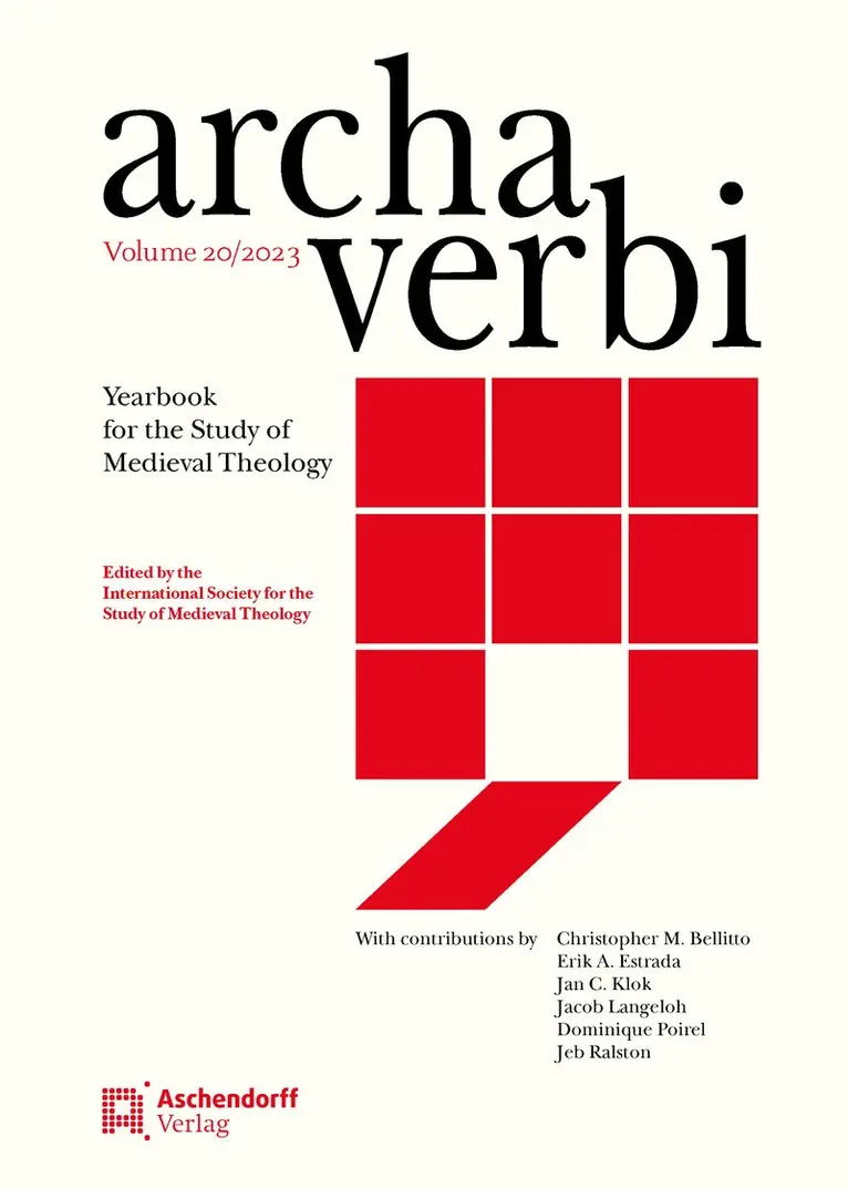 Internationalen Gesellschaft für Theologische Mediävistik - Archa Verbi 20/2023, Inbunden. Tillgänglighet: Lägg i varukorg