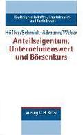 Anteilseigentum, Unternehmenswert und Börsenkurs