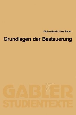 Grundlagen der Besteuerung