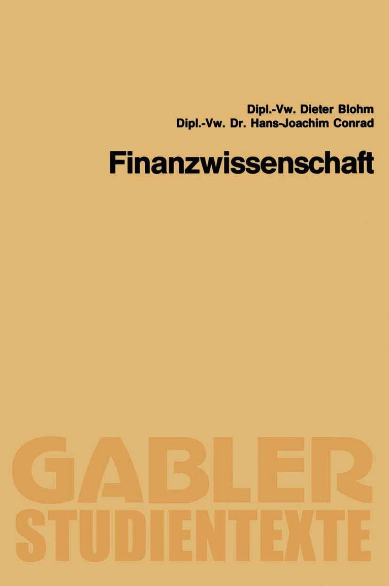 Finanzwissenschaft